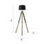 Bella Vista 153cm Tripod Floor Lamp-1451947218
