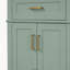 Meuble-lavabo moderne vert clair de 91 cm (36 po) avec lavabo en céramique, porte à fermeture en douceur et 4 tiroirs de rangement