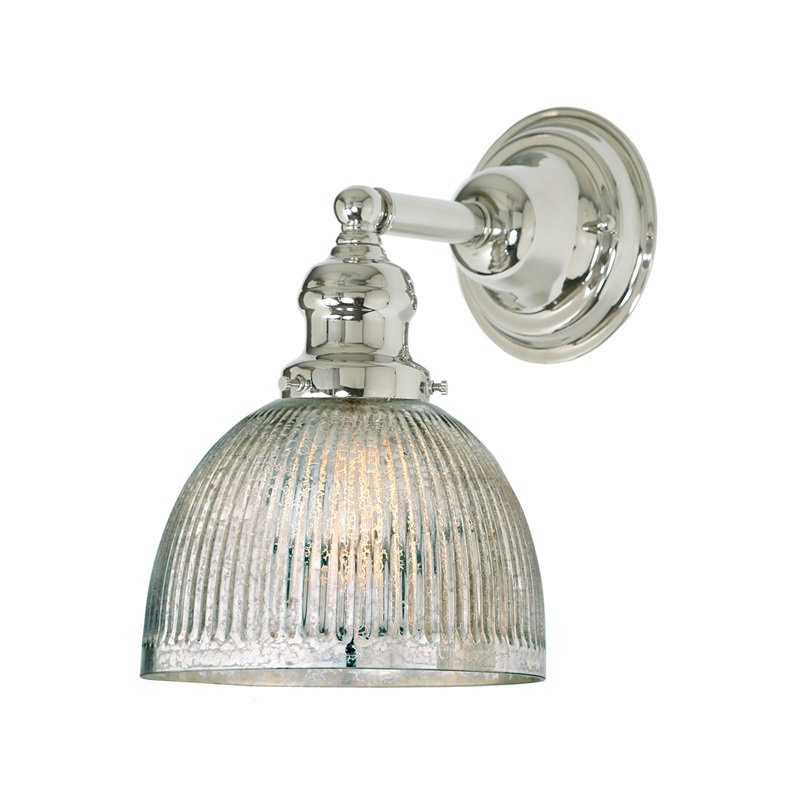 Shumway Armed Sconce, Polished Nickel