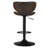 Costway Swivel Upholstered Adjustable Height Counter Stool with Metal Frame-55177137