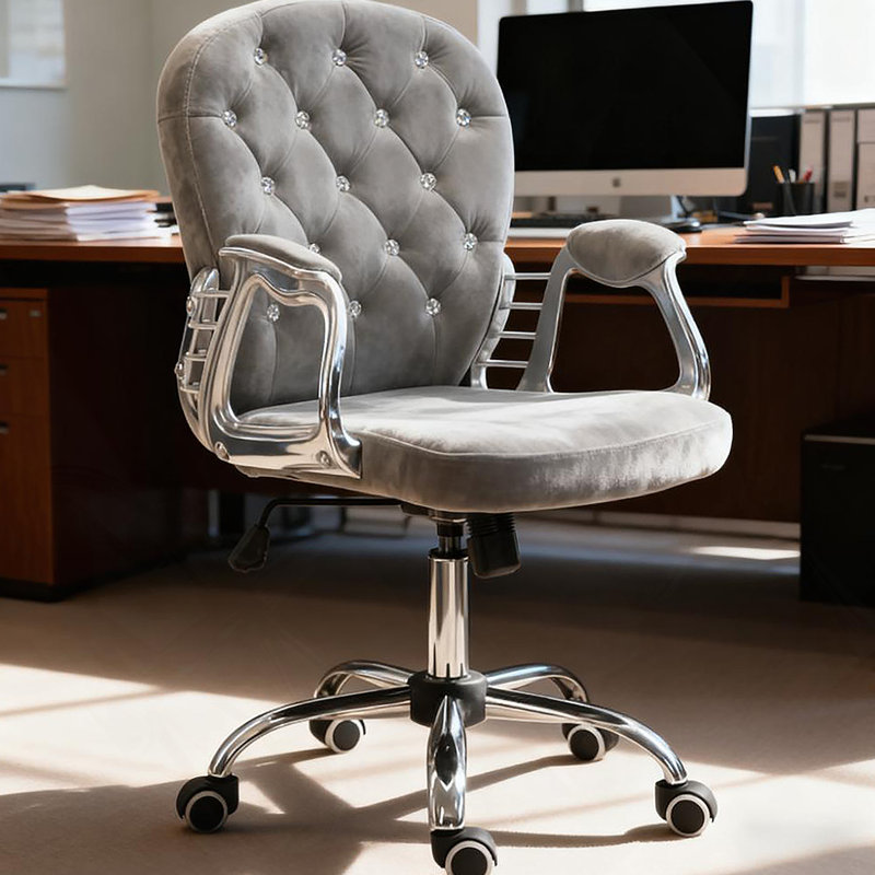 Chaise de bureau capitonnée de luxe pour un choix élégant pour la maison et le bureau, confort moelleux