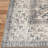 Nel Paz Border Beige Gray Ivory Machine Washable Area Rugs-1802250592