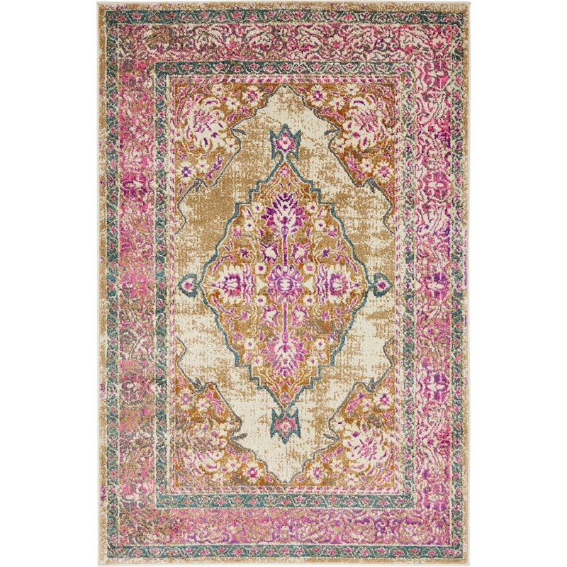 Oriental Indoor Rug, Rectangle 4' x 6'