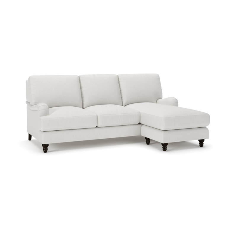 Canapé rembourré avec méridienne réversible Walters, Beige Macarena