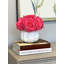 Roses Arranged in a Wavy Glass Vase
