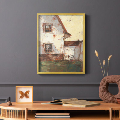 Sunlit Barn I Framed Print - Solid Wood