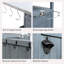 Chariot de barbecue extérieur avec plateau en acier inoxydable-1897486928