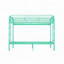 Lits superposés robustes en métal, lit simple vert moderne pour la chambre à coucher