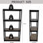Étagère de rangement réglable à 4 niveaux avec cadre en métal et planches stratifiées l 31,5 po x P 16,7 po-1560964545-1560964575