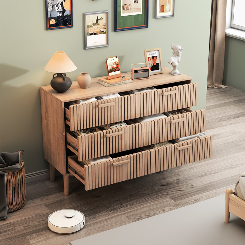 100cm W 6 - Drawer Chest of Drawers, Natural