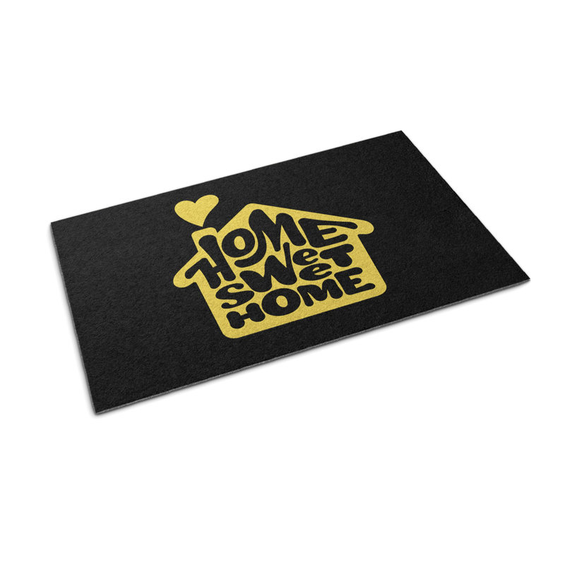 Non-Slip Outdoor Doormat, Black