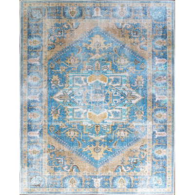 Softwoven Rugs, Runner Machine Washable Rug, 90% Cotton, Non-Slip, Family & Pet Friendly, Stain Resistant, Non-Shed, Traditional Vintage Area Rug For -  Bungalow Rose, AADF410E9AAD46109BCA0D6822DABE4E