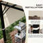 2 auvent de remplacement pour pergola, protégé par UV30 +, kaki, assorti à une pergola de 10 x 11,8 pi, assemblage simple et facile pour une installation simple