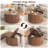 35 Inch Round Lift Top Coffee Table, Mid Century Modern Fluted Drum Wood Center Table with Hidden Storage, Walnut Accent Table for Living Room Apartment-1054196884