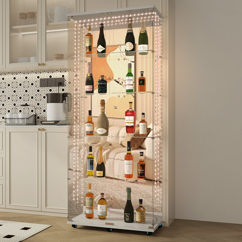 Vitrine en verre trempé, Blanc