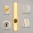 Muscato 45.27" Aluminum Dimmable LED Flush Mounted Wall Sconce