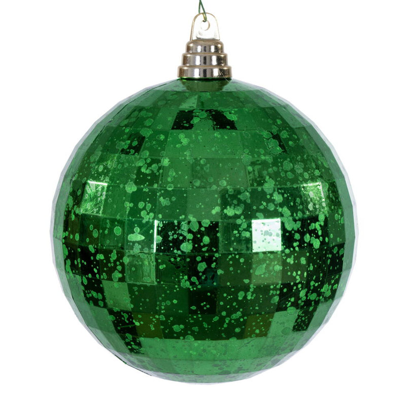Ornement en forme de miroir 6 ". Comprend 2 pièces par sac., Vert