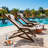 Grey Beach Swing Chair, 100% Polyester Canvas, Portable And Mobile, Comfortable With A Cushion, Suitable For Backyard, Beach, And Pool Use.