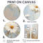 «White Daisy Fields Elegance - Daisies Large Wall Art», ensemble de 2 impressions sur toile florales blanches-1380043789-1380043790-1380043793
