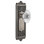 Grandeur Windsor Plate Privacy with Burgundy Crystal Door Knob