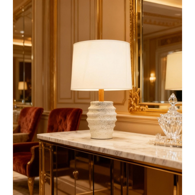 Aurelia Terra: Textured Ceramic Table Lamp