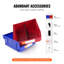Ensemble de bacs de rangement en plastique