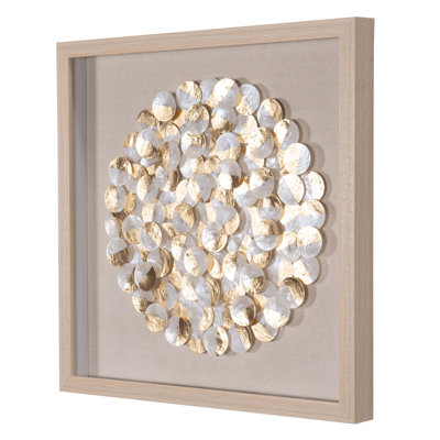Capiz Shell Shadow Box Wall Décor