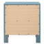 Table de chevet compacte l 25 po x H 22 po x P 17 po avec rangement à tiroirs style transitionnel deux po pour chambre à coucher