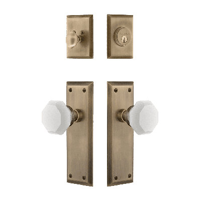Complete Entry Knob Set with Single Cylinder Deadbolt