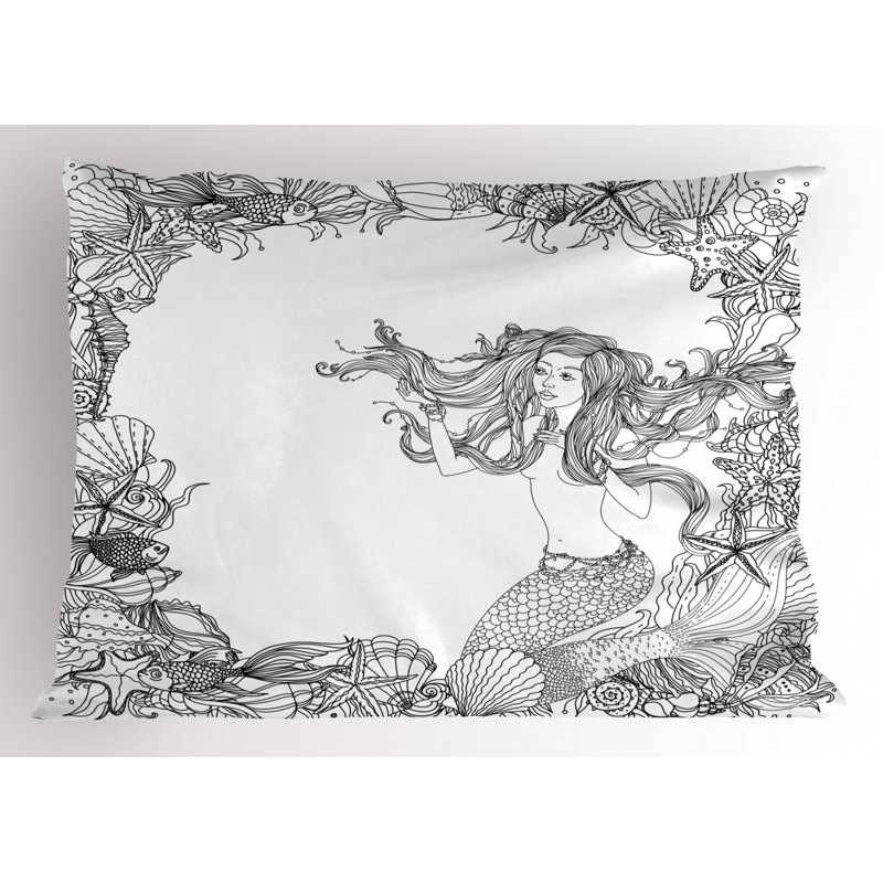 Starfish Polyester Sham, Queen