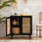 Emily 30'' Tall 2 - Rattan Door Accent Cabinet with Solid Wood Legs-544735621