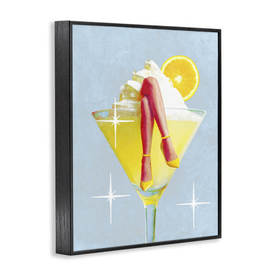 «Crossed Legs Drink», estampe numérique de Lil 'Rue