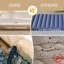 Matelas gonflable simple matelas de camping matelas gonflable durable, pompe électrique, housse de matelas à plateau lisse, matelas gonflable portable pour tente, maison, voyage et invités
