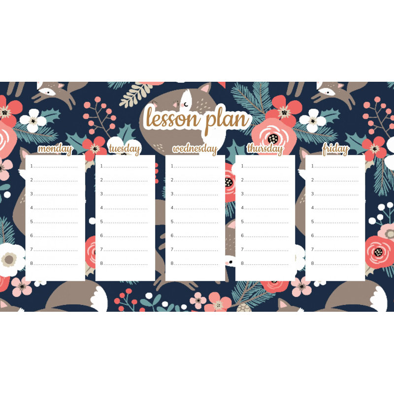 Magnetic Lesson Plan Sleeping Foxes