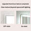 Wall Mounted LED Bathroom Vanity Mirror with Front Lights, Anti - Fog, Frameless, High - Definition Imaging, Suitable for Horizontal or Vertical Installation
