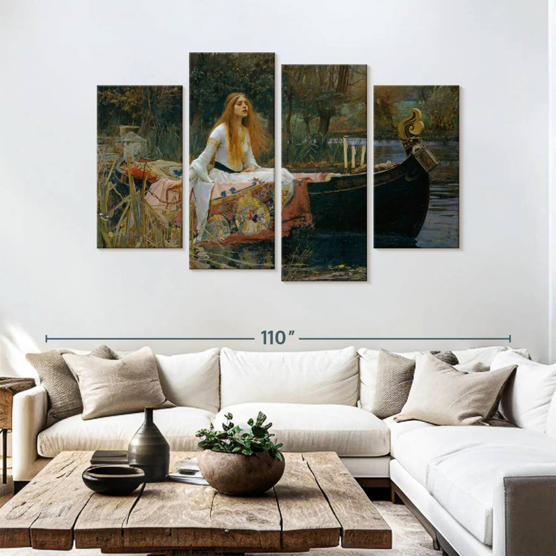 Leisha, la Dame de Shalott, H 54 po x l 84 po
