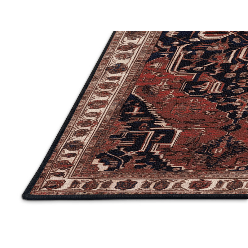 Tapis brun lavable à la machine, Carré 4 pi