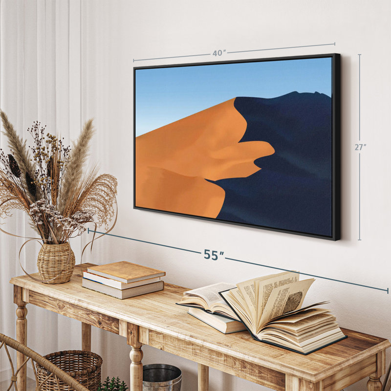 Shadowed Sand Dune Canvas Print, 27" H x 40" W