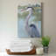 Blue Heron Portrait I - Toile tendue avec châssis de qualité supérieure - prête à être accrochée-1276210565