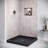 Streamline 36 in. x 36 in. Corner Acrylic Shower Base in Matte Black with Center Drain, Drain Included-118934354