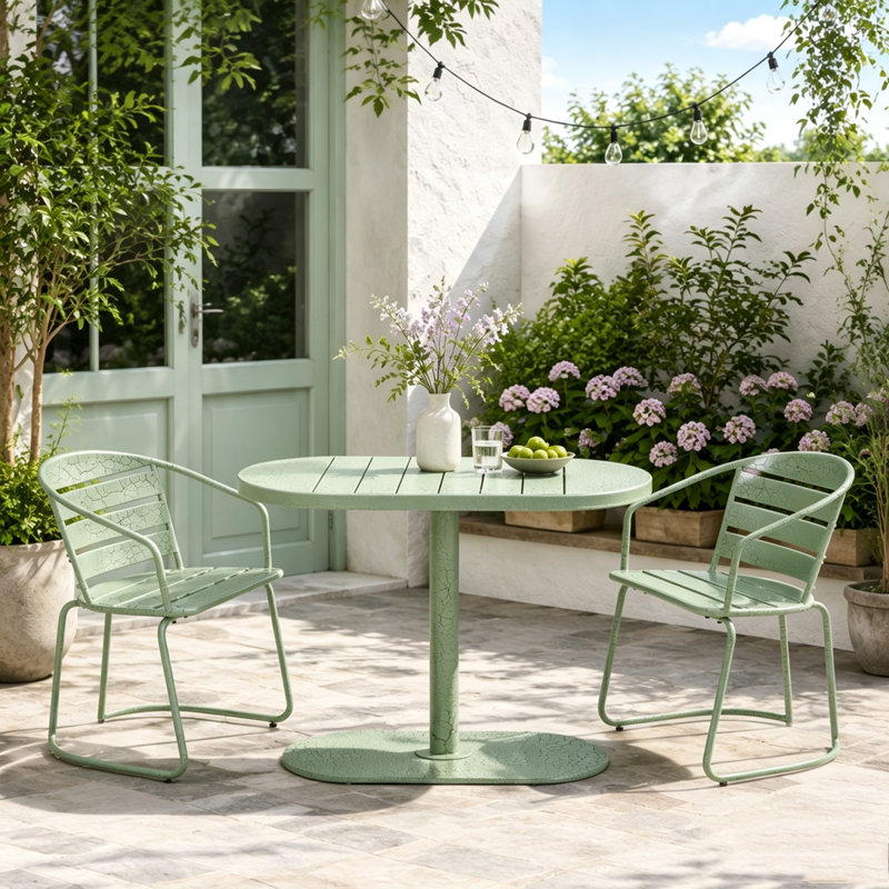 Ensemble de patio 3 pièces, Vert