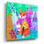 «Fox On The Go» par Michal Loren, art mural en verre acrylique, 36 po x 36 po-132496465
