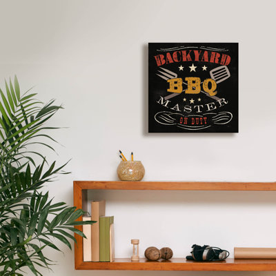 «Backyard Bbq» par Pela Studio, art mural sur toile, 26 po x 26 po
