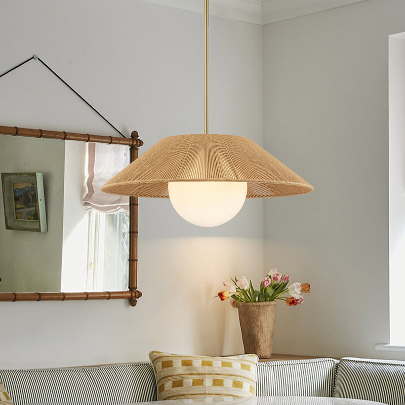 Luminaire suspendu sphère 1 lumière Boho