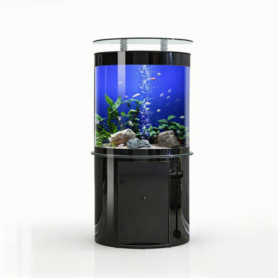 Semi-Circular Smart Remote-Controlled Touchscreen Aquarium Tank