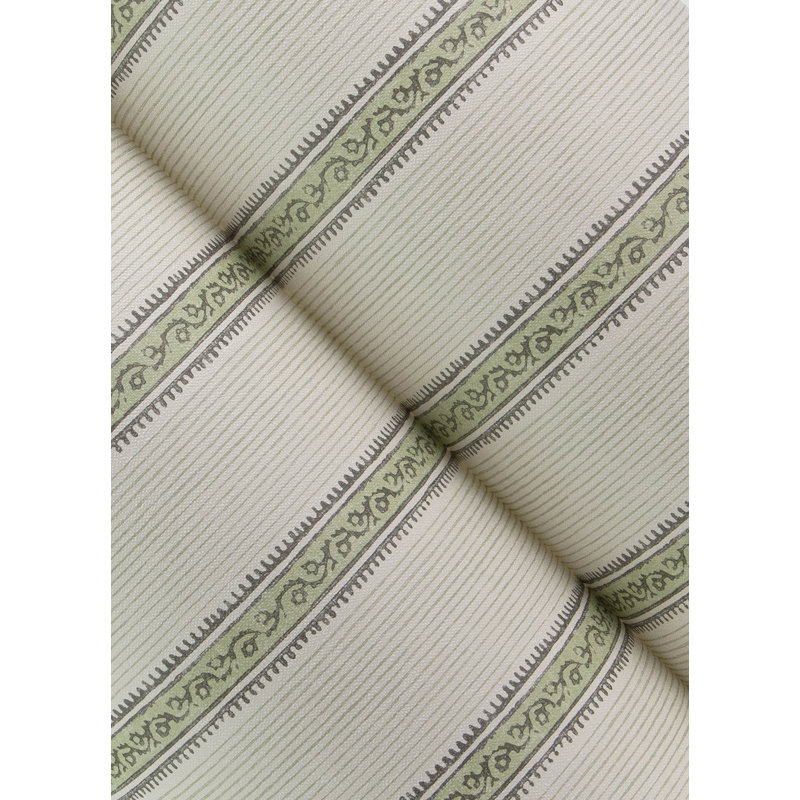 Mandevilla  Vine Stripe Wallpaper, Green