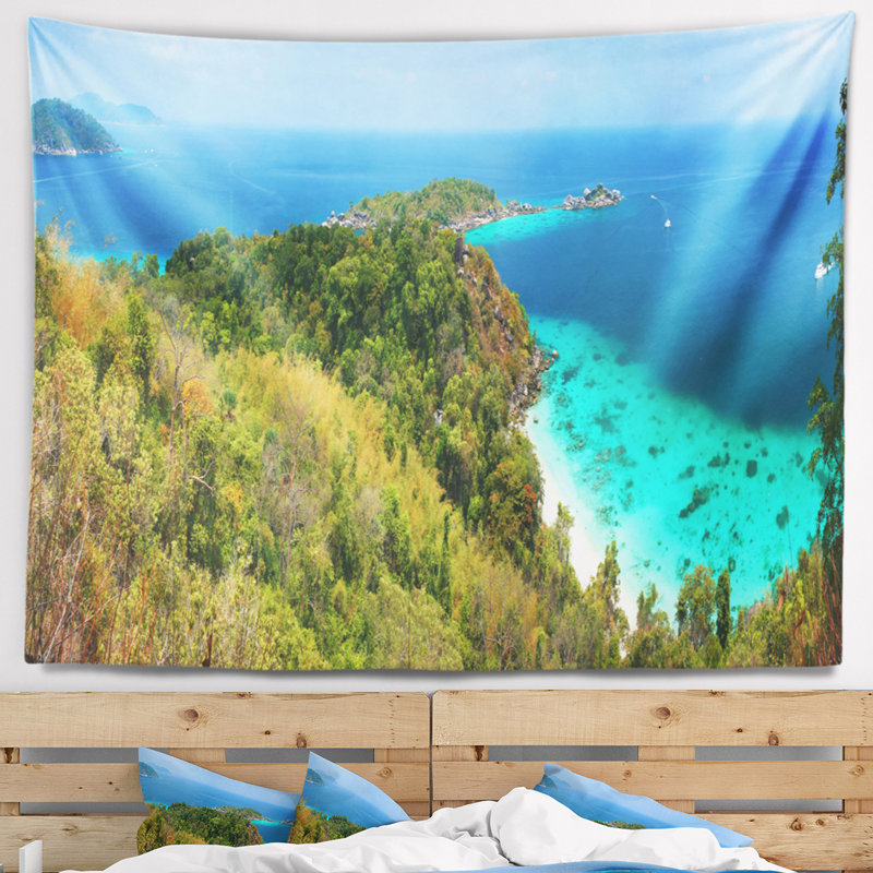 Tapisserie paysage marin, îles Similan, Paradise Bay, H 32 po x l 39 po