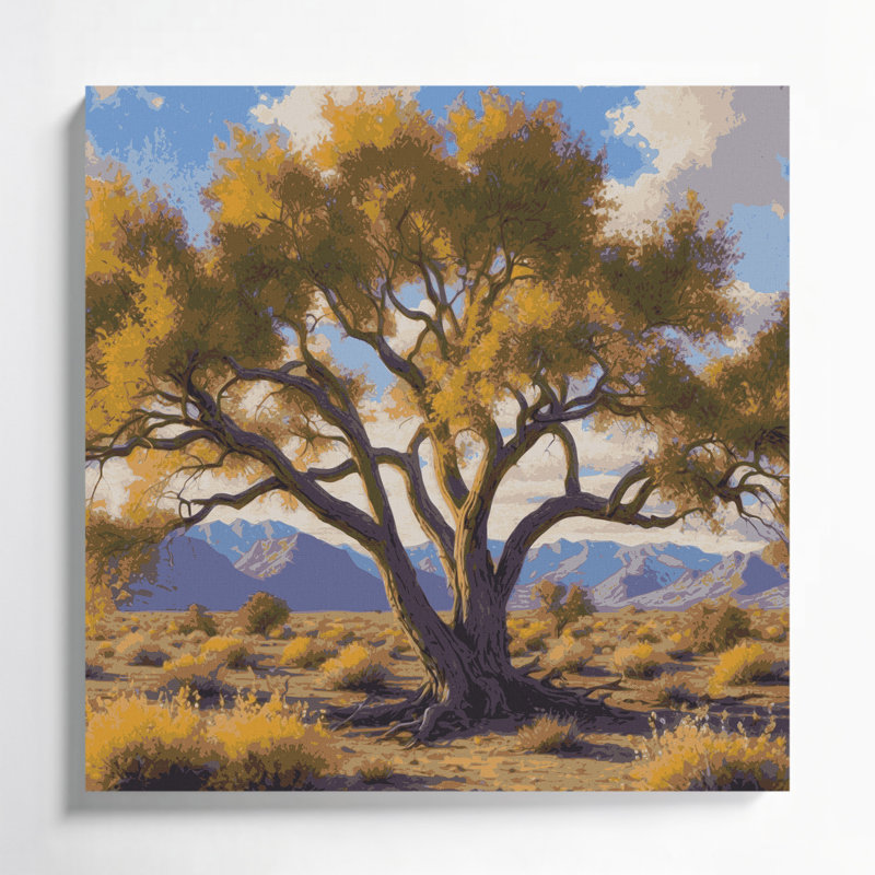 «Southwestern Plants» Palo Verde, art mural brun sur toile 172