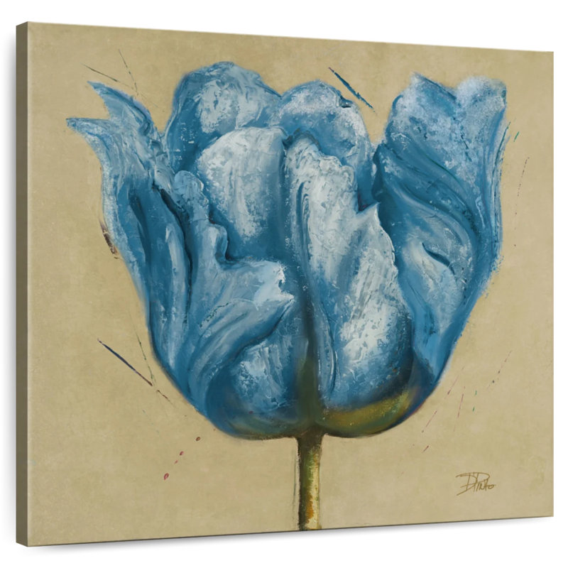 Blue Double Tulips, 36" H x 36" W