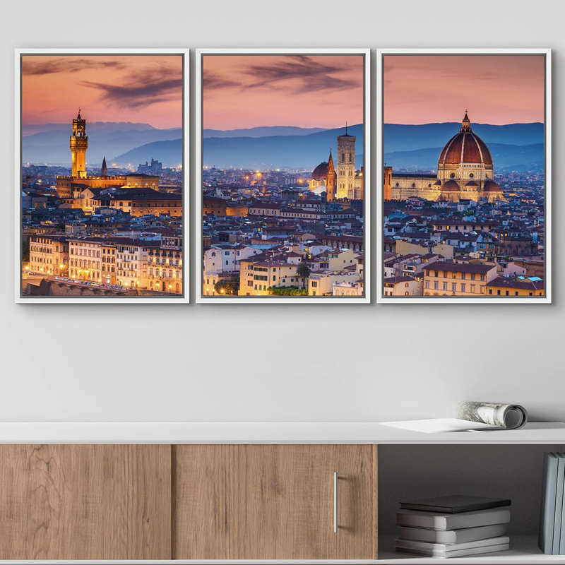 Cathédrale Duomo, coucher de soleil à Florence, Italie, architecture et cartes, paysage urbain, photographie, réalisme, moderne